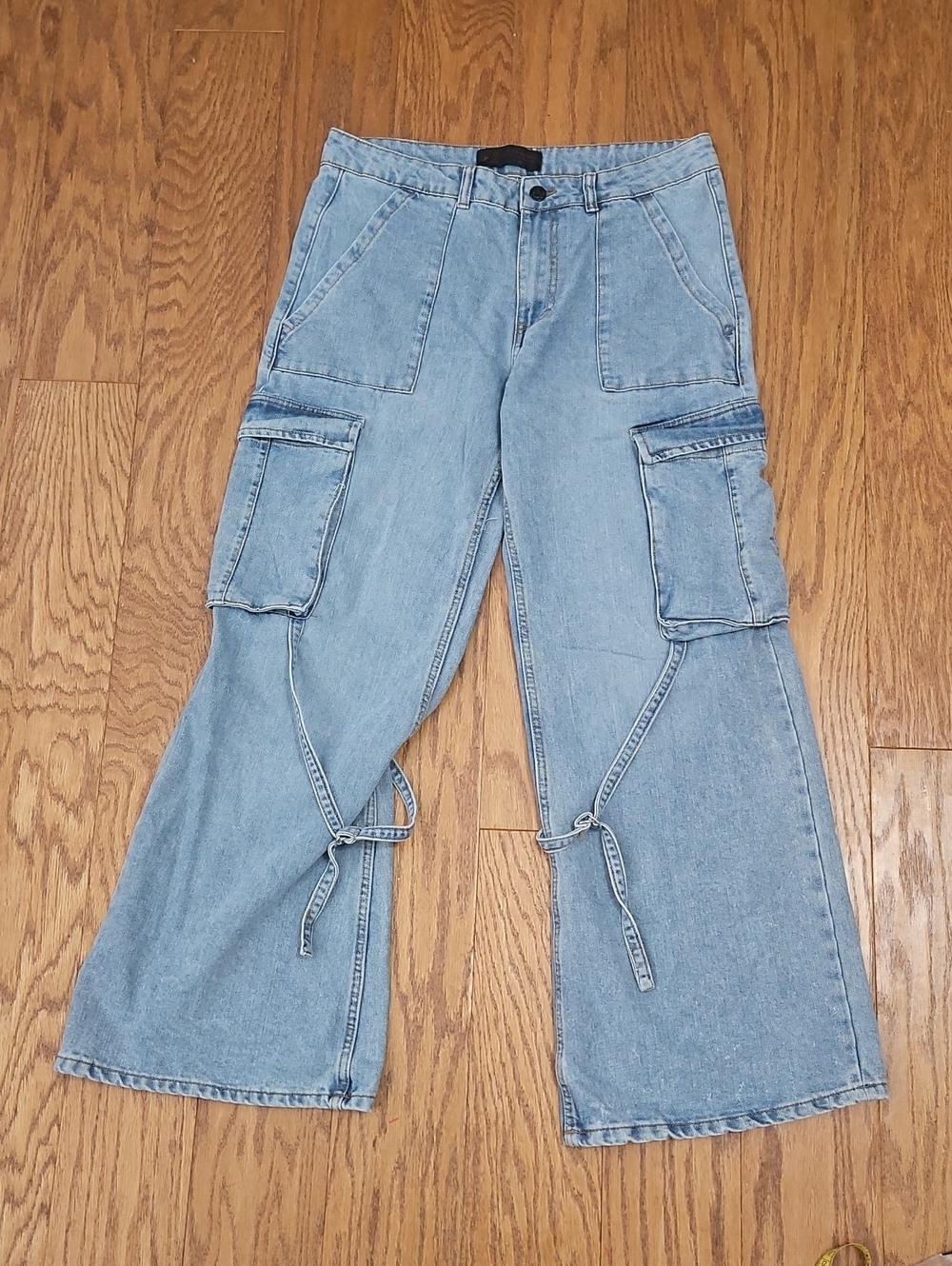 Love For Humanity Cargo Jeans Womens 8 / 29 Y2K Wide Leg Baggy Denim